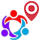 Logo pin lokasi.